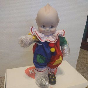 Kewpie Clown Baby Doll Danbury Mint Bringing You Laughter Porcelain Vintage 12 "